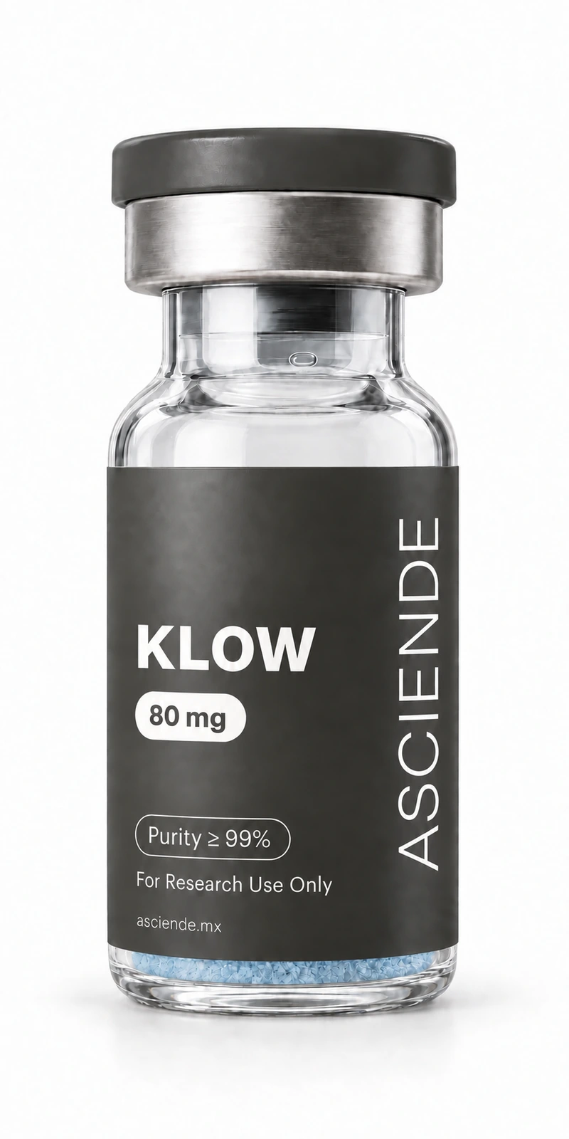 Vial de KLOW 80 mg, grado investigación, Asciende